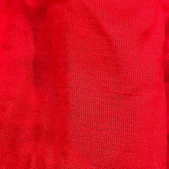 Bright red scarf wrap - Picture 6 of 6